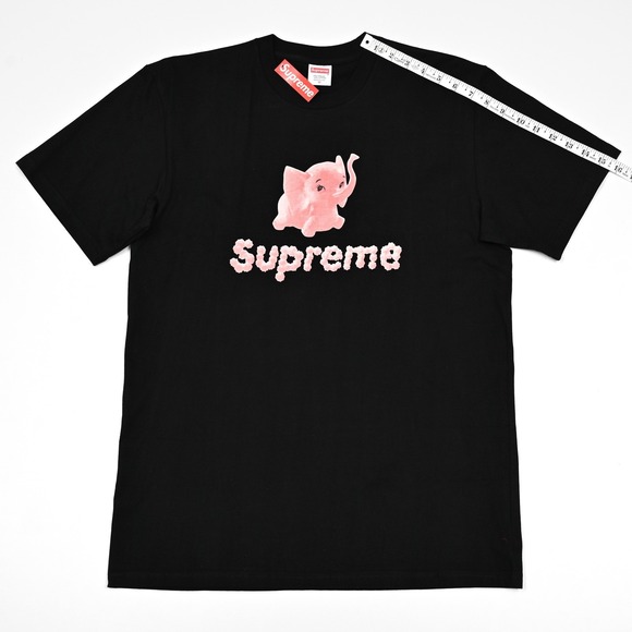 Supreme Elephant Tee T-shirt Black SS17 Medium Limited Rare Streetwear Deadstock - Picture 5 of 9